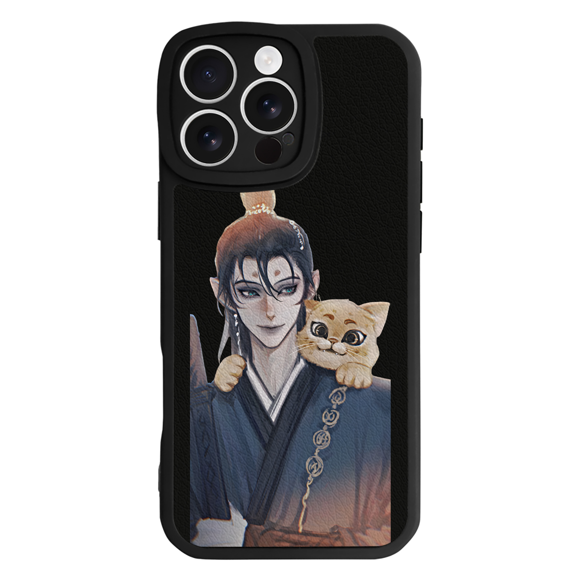 （画像用） Ne Zha 2 ナタ 魔童の大暴れ 【iPhone 16シリーズ対応】シリコンスマホケース（レザー調） 材質：シリコン